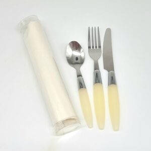 Besteckset Einweg Metall/Kunststoff (NEUWARE)