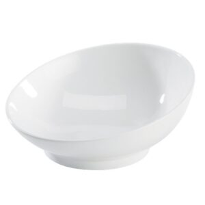 Buffetschüssel weiß Ø 30cm schräg (NEUWARE)