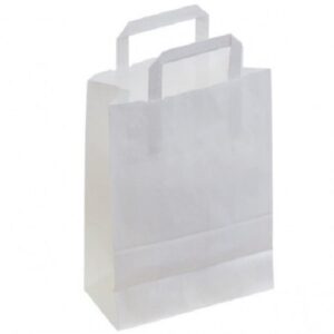 Papiertragtaschen weiß 26x17x25 - 48 Stk (NEUWARE)