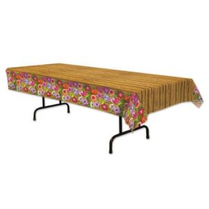 Tischtuchfolie "Hawaii Blüten" 274x137cm (NEUWARE)
