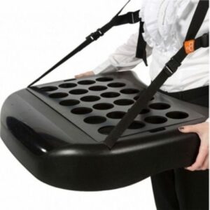 Bauchladen schwarz "Bellytray" Startset (kaum gebraucht)