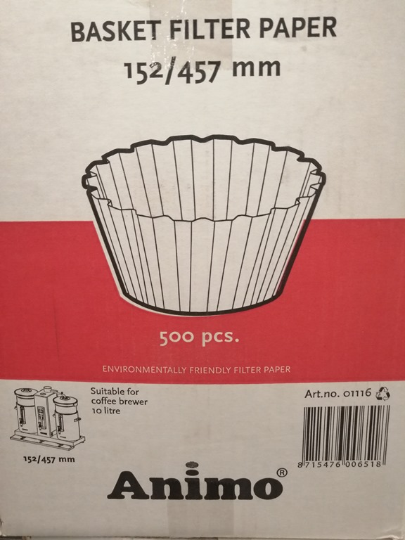 Kaffee-Korbfilter Original Animo 152/457mm 500 Stk (NEUWARE) – Bild 2