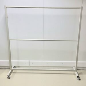 Kleiderständer grau mit 2 Stangen (gebraucht)