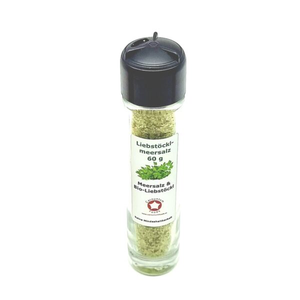 Liebstöckel-Meersalz 60g Streuglas