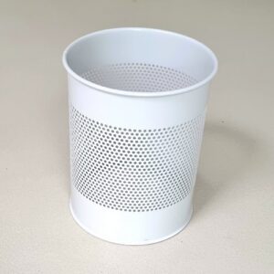 Mistkübel Metall weiß (neuwertig)