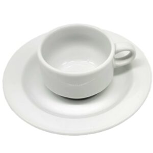 Moccatasse & Untertasse Meran weiß (neuwertig)