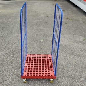Rollcontainer rot-blau 724x815x1660mm (wenig gebraucht)