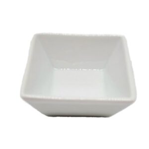 Schüsserl eckig weiß 85x85mm (gebraucht)