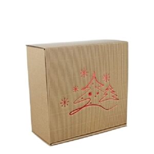Geschenkkarton "Amsterdam" natur 20x20cm (NEUWARE)