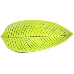 Platte Palmblatt grün Melamin 45x24cm (gebraucht)