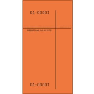 Kellnerblöcke 1-100 orange 10er Packung (NEUWARE)