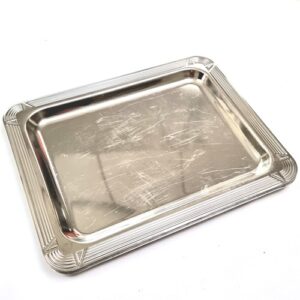 Platte Metall ½GN mit Zierrand (gebraucht)