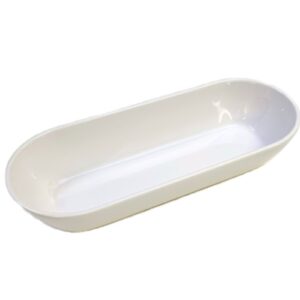 Schale APS weiß länglich 38x16cm Melamin (neuwertig)
