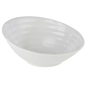 Schüssel APS Melamin weiß oval 46x40cm (gebraucht)
