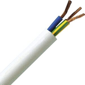 Kabel 230V Schlauchleitung 1.5 mm² 5m weiss (NEUWARE)