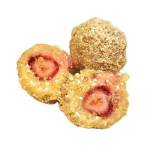 Mini-Erdbeerknödel aus Topfenteig TK (40-45g/Stück)