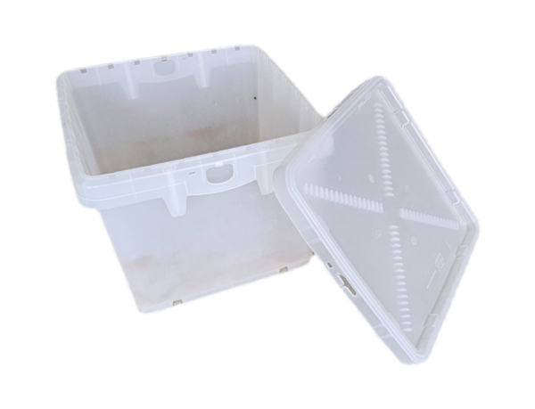 Transportbox mit Deckel für Geschirr (gebraucht)