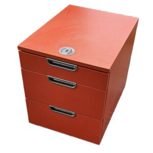 Büro-Rollcontainer "IKEA Galant" orange (wenig gebraucht)