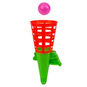 Ballfangspiel bunt 12cm Retrospielzeug (NEUWARE)