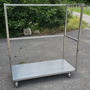 Lagerwagen fahrbar Nirosta 140x65x160 cm (gebraucht)