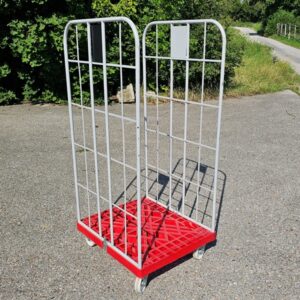 Rollcontainer rot-grau 724x815x1660mm (gebraucht)