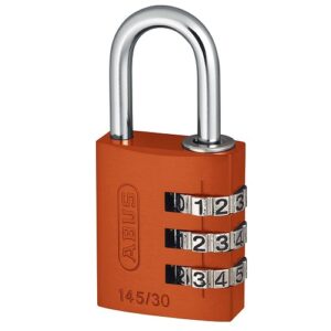 Koffer-/Zahlenschloss "Abus 145" orange (NEUWARE)