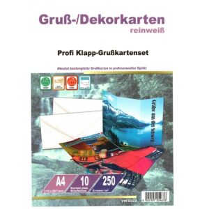 Grußkarten Druckset inkl. Kuvert 20-tlg.