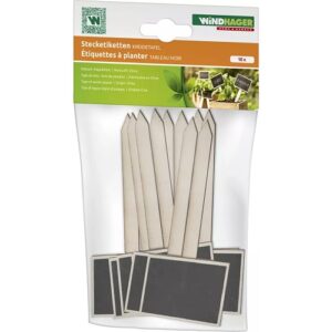Stecketiketten Holz-Kreidetafel 10er Packung (NEUWARE)