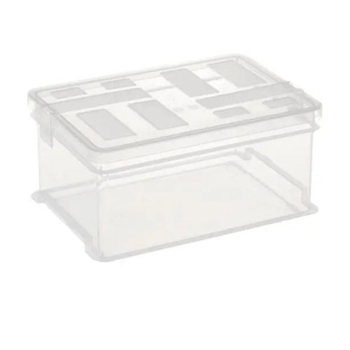 Eurobox A5 mit Deckel - transparent (gebraucht)